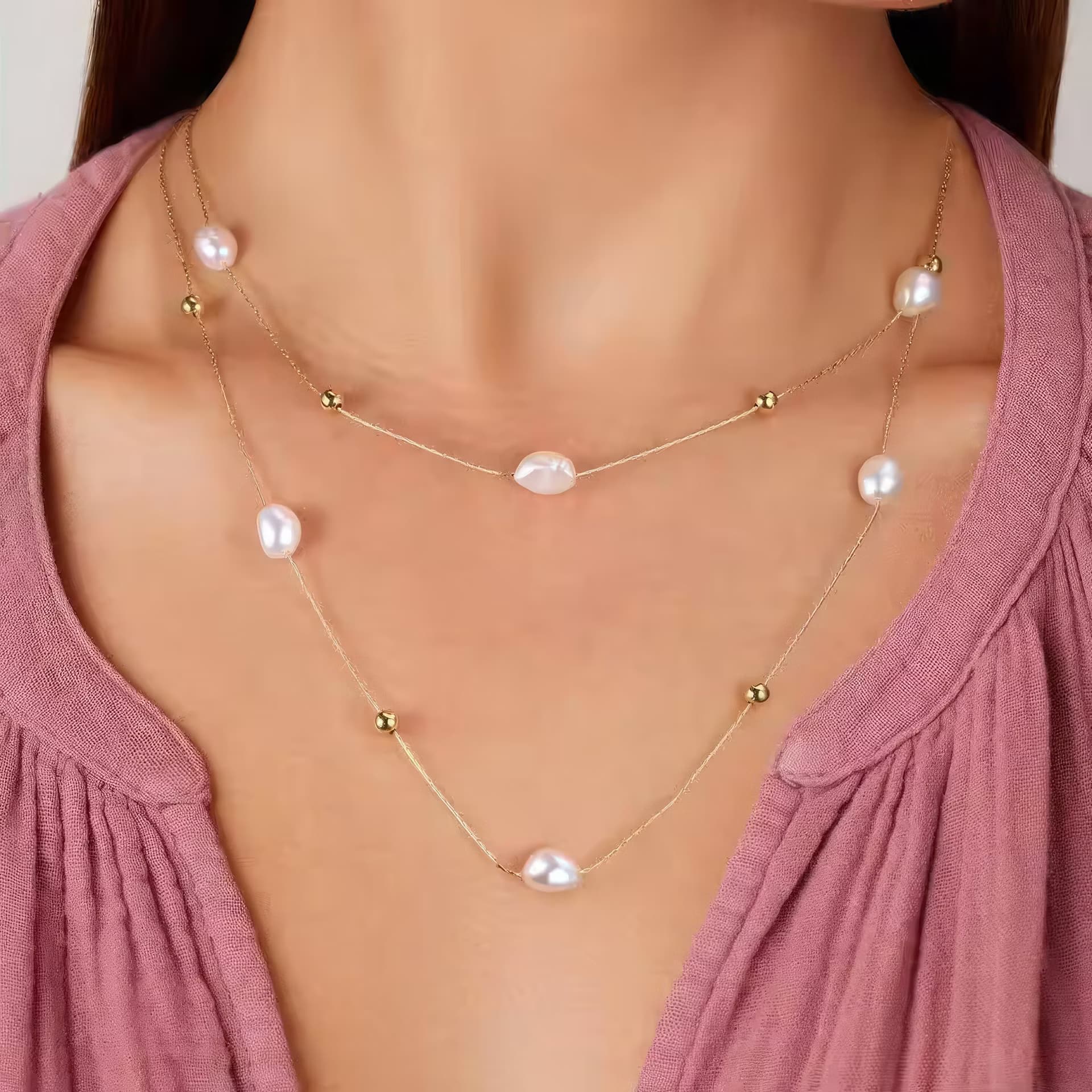 layered necklace