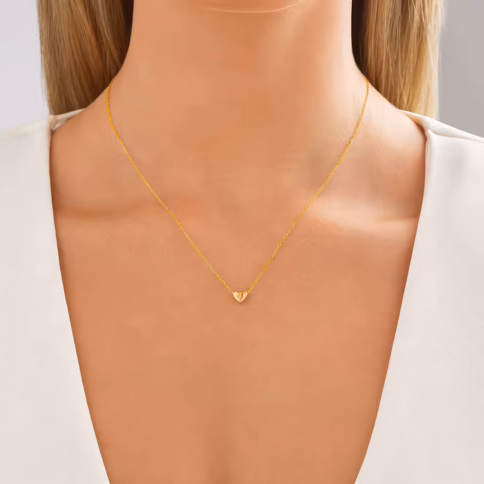 heart charm necklace