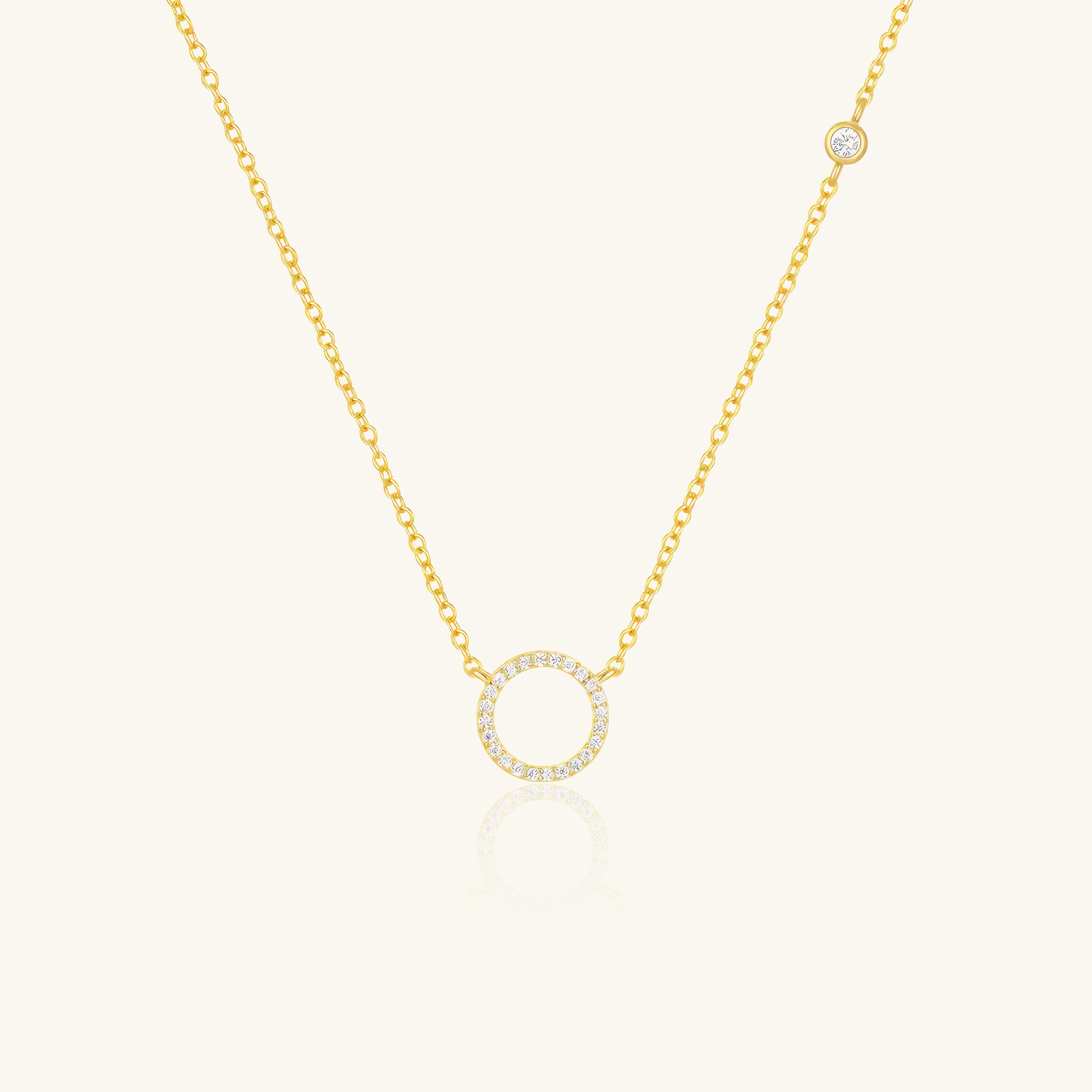 Circle Zircon Necklace