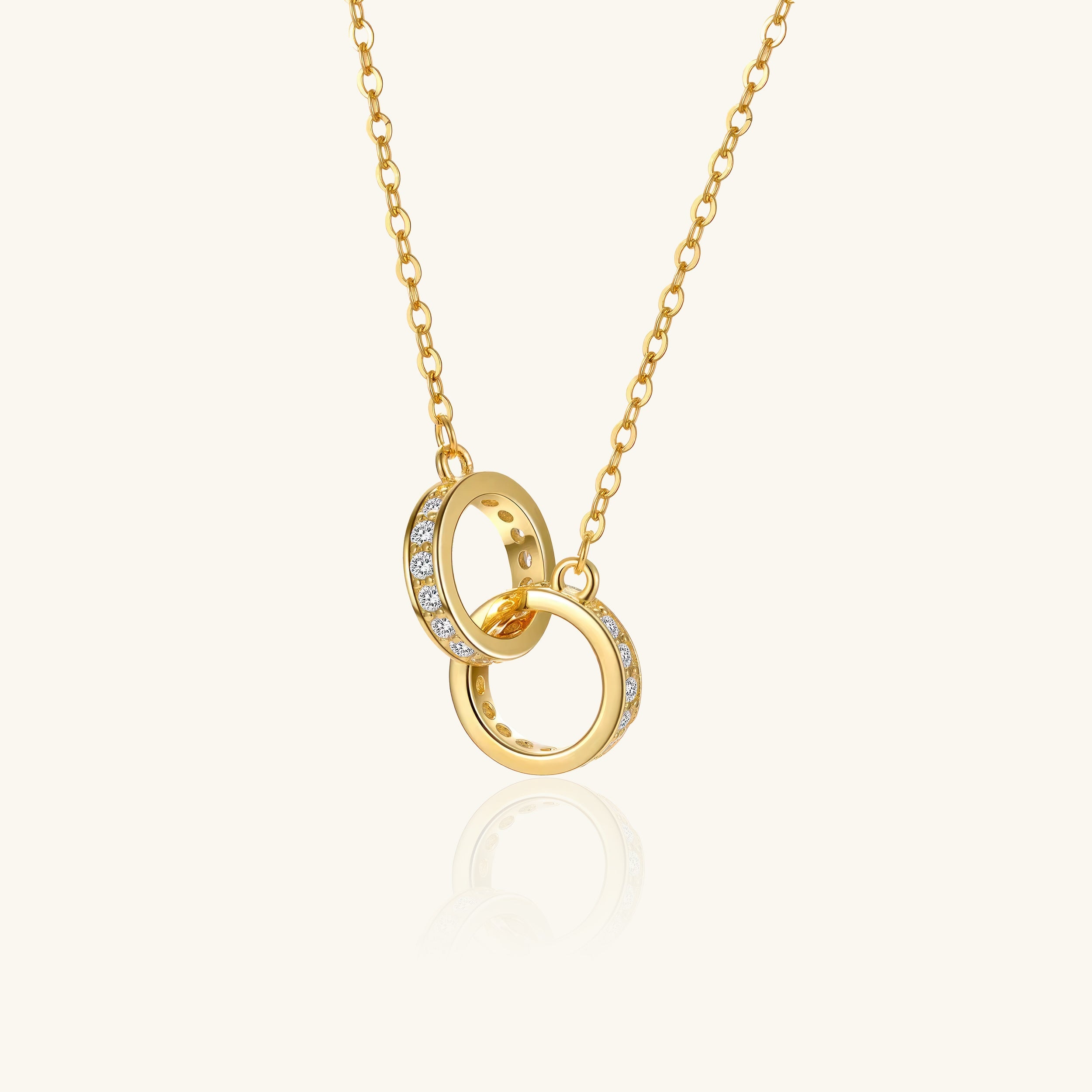 Dual Linked Zircon Necklace