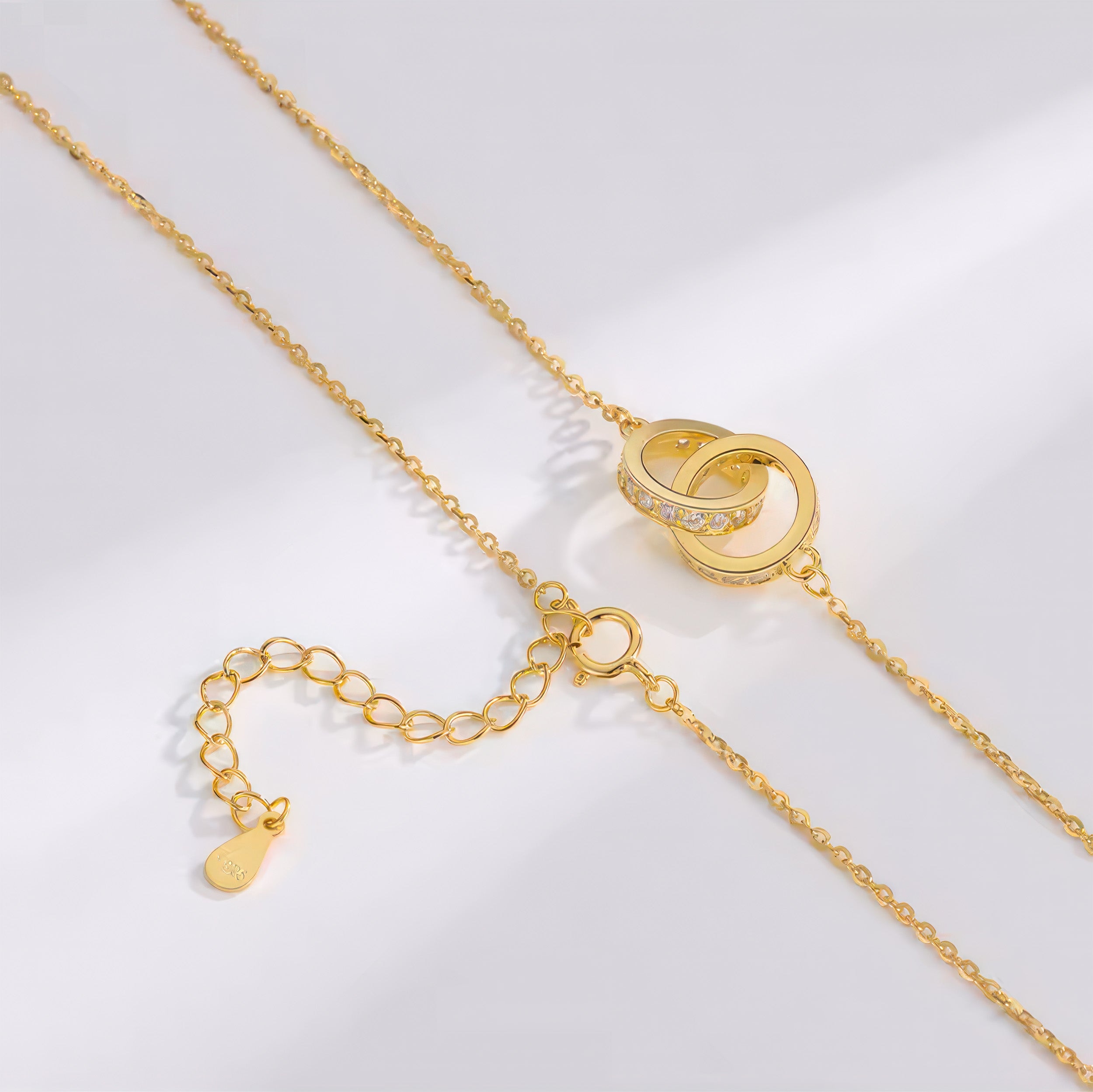 Dual Linked Zircon Necklace