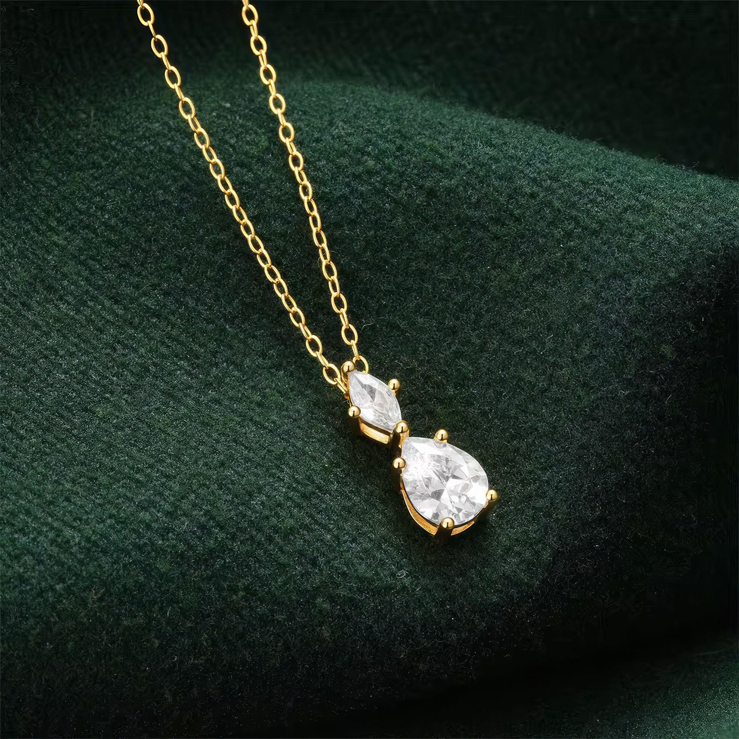 Duo Teardrop Necklace