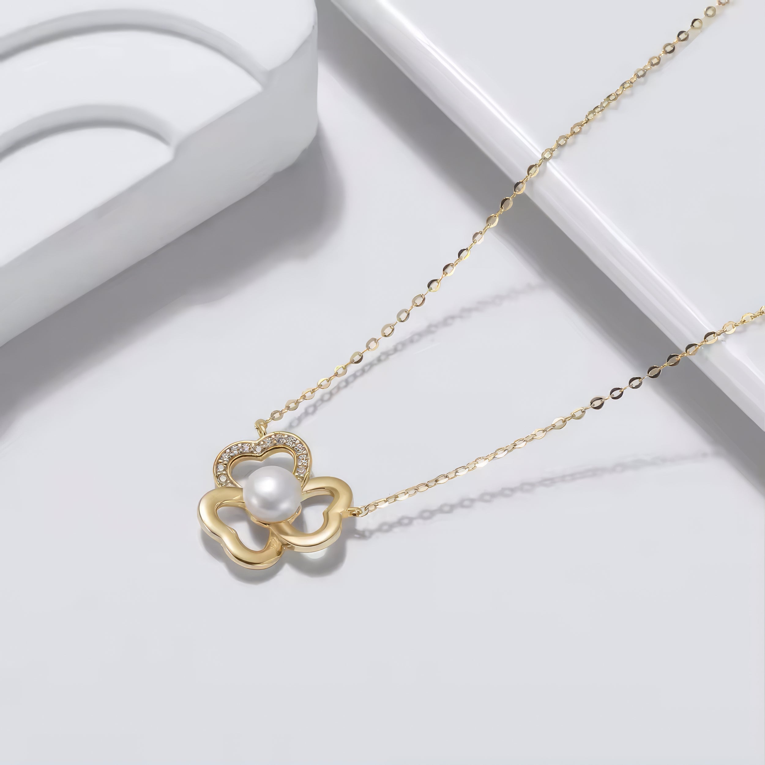 Lotus Pearl Necklace