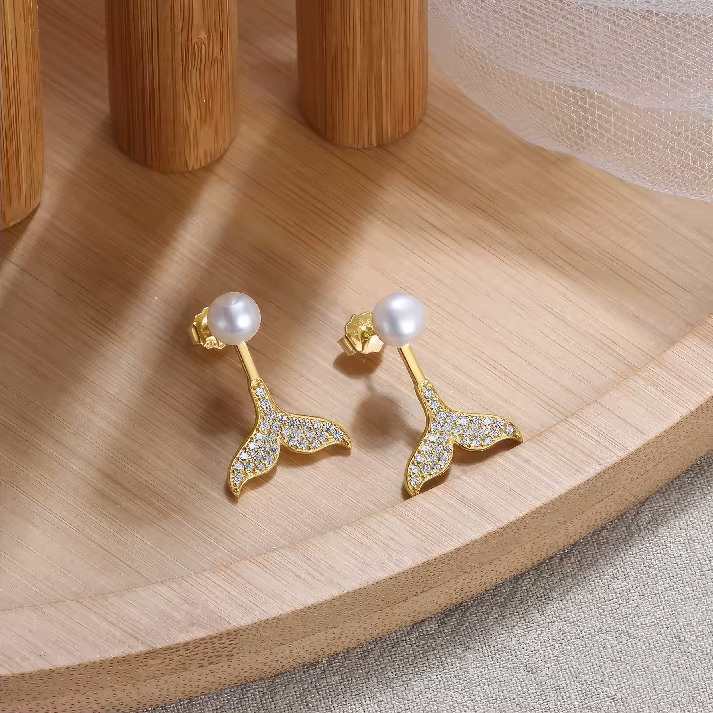 Mermaid Pearl Studs