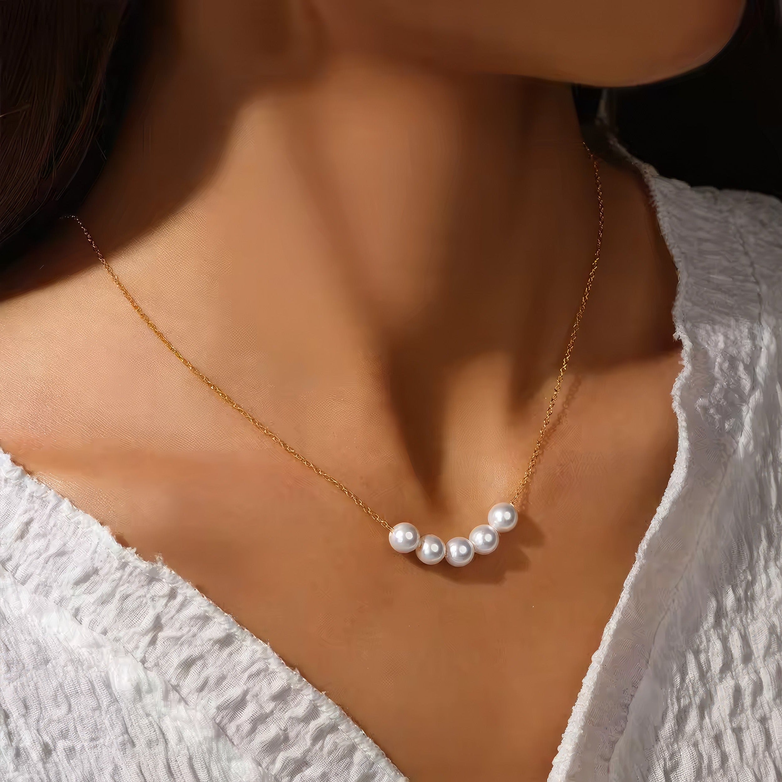 Pearl Bar Necklace