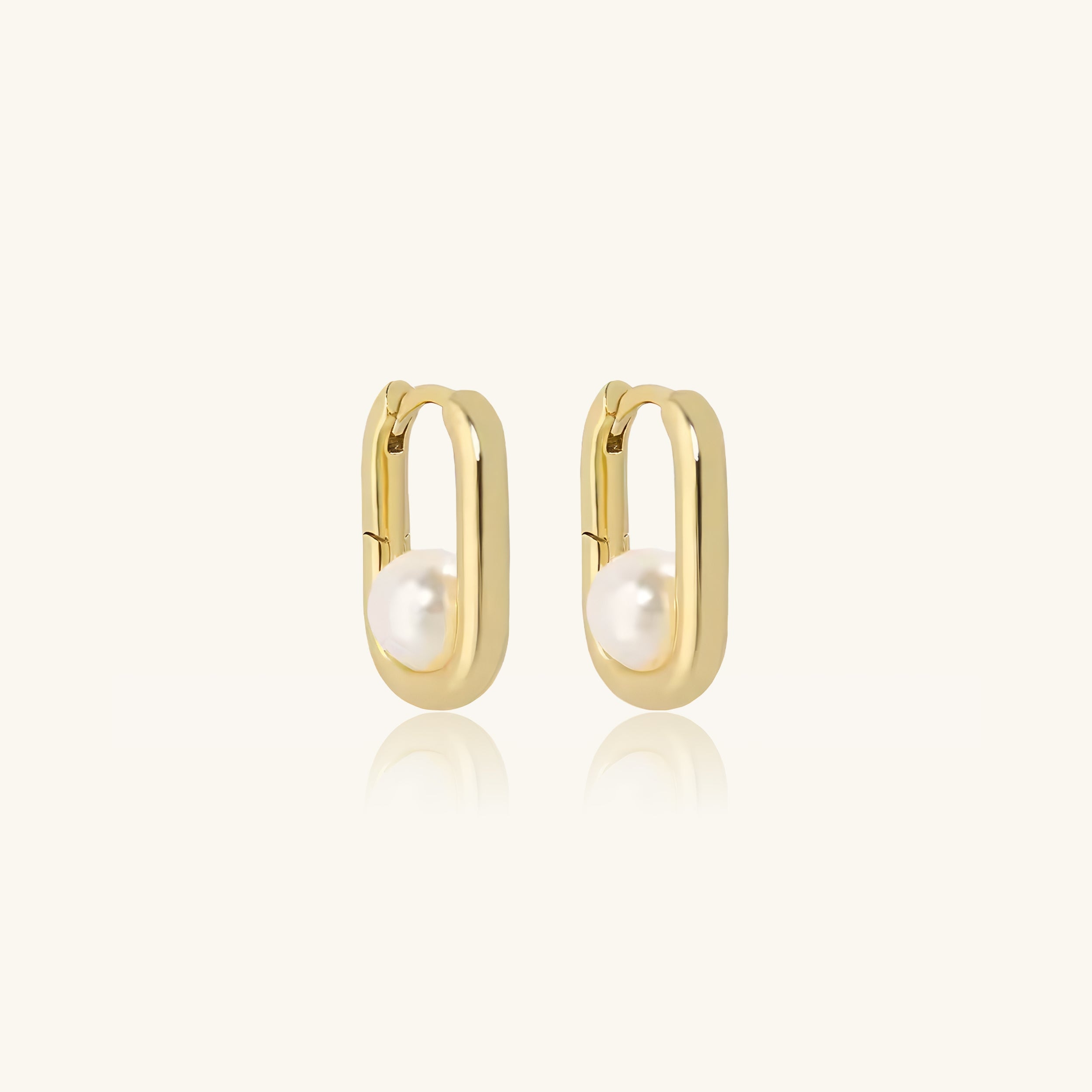 Pearl Square Hoops