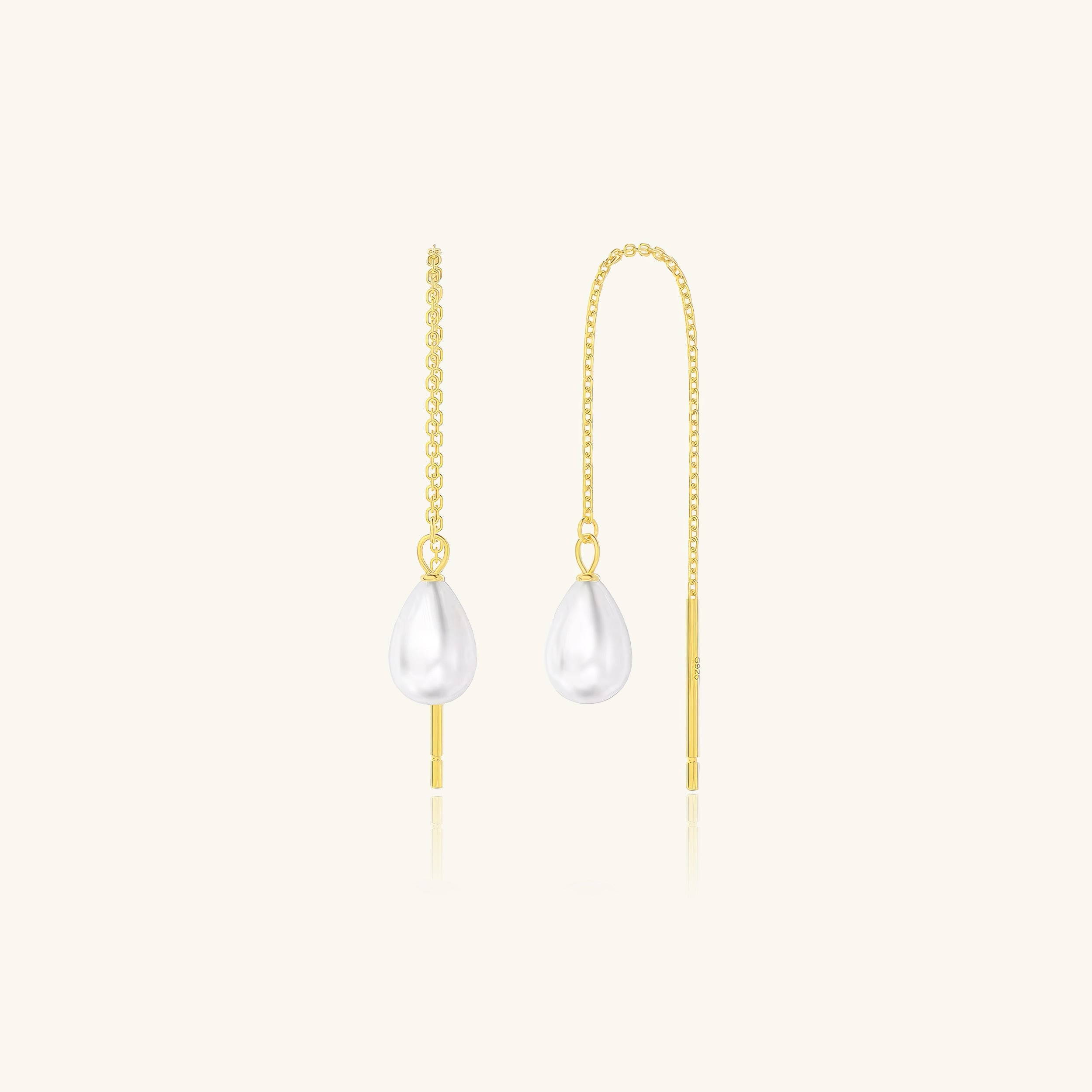 Pearl Threader Earrings