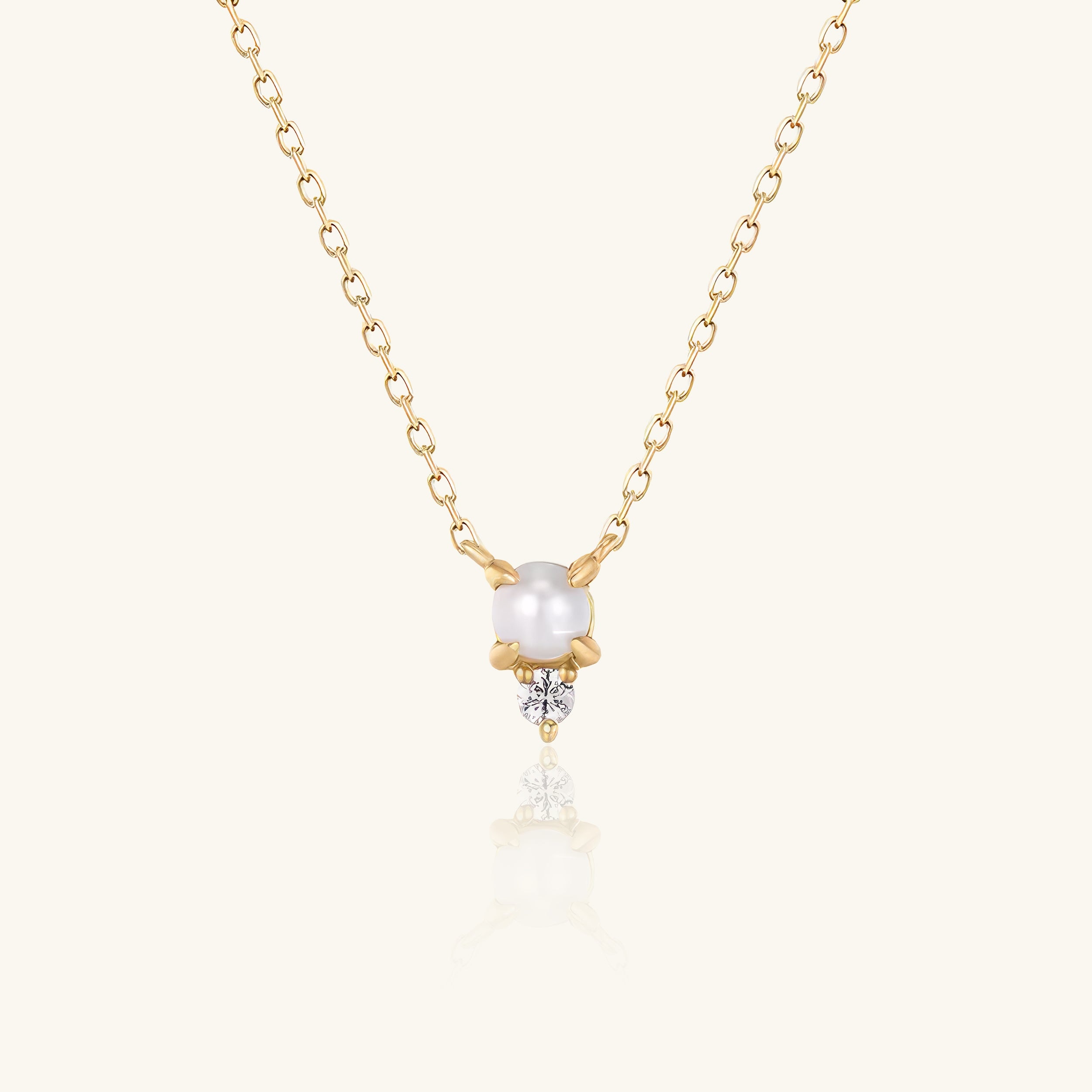 Pearl Zircon Necklace