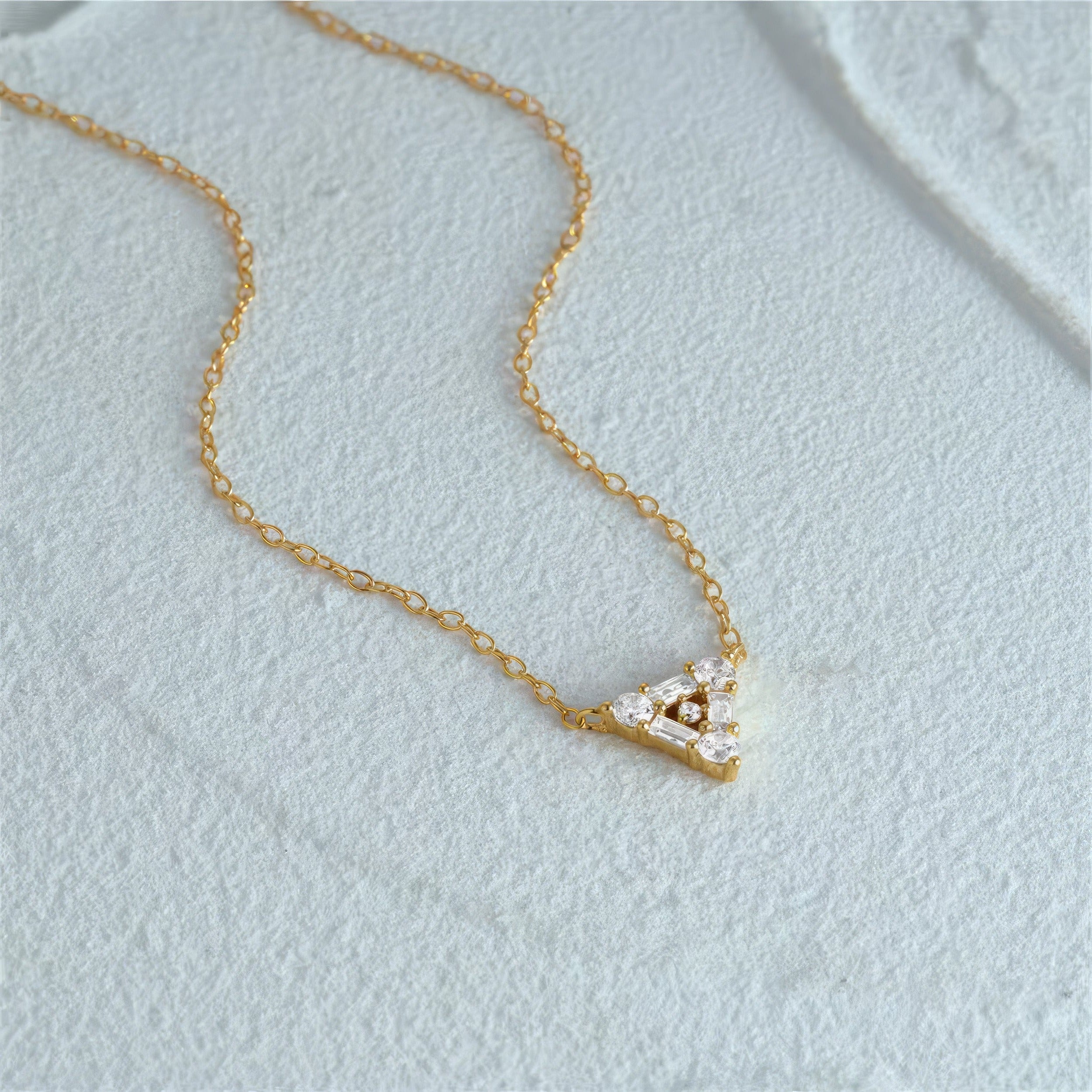 Triad Zircon Necklace