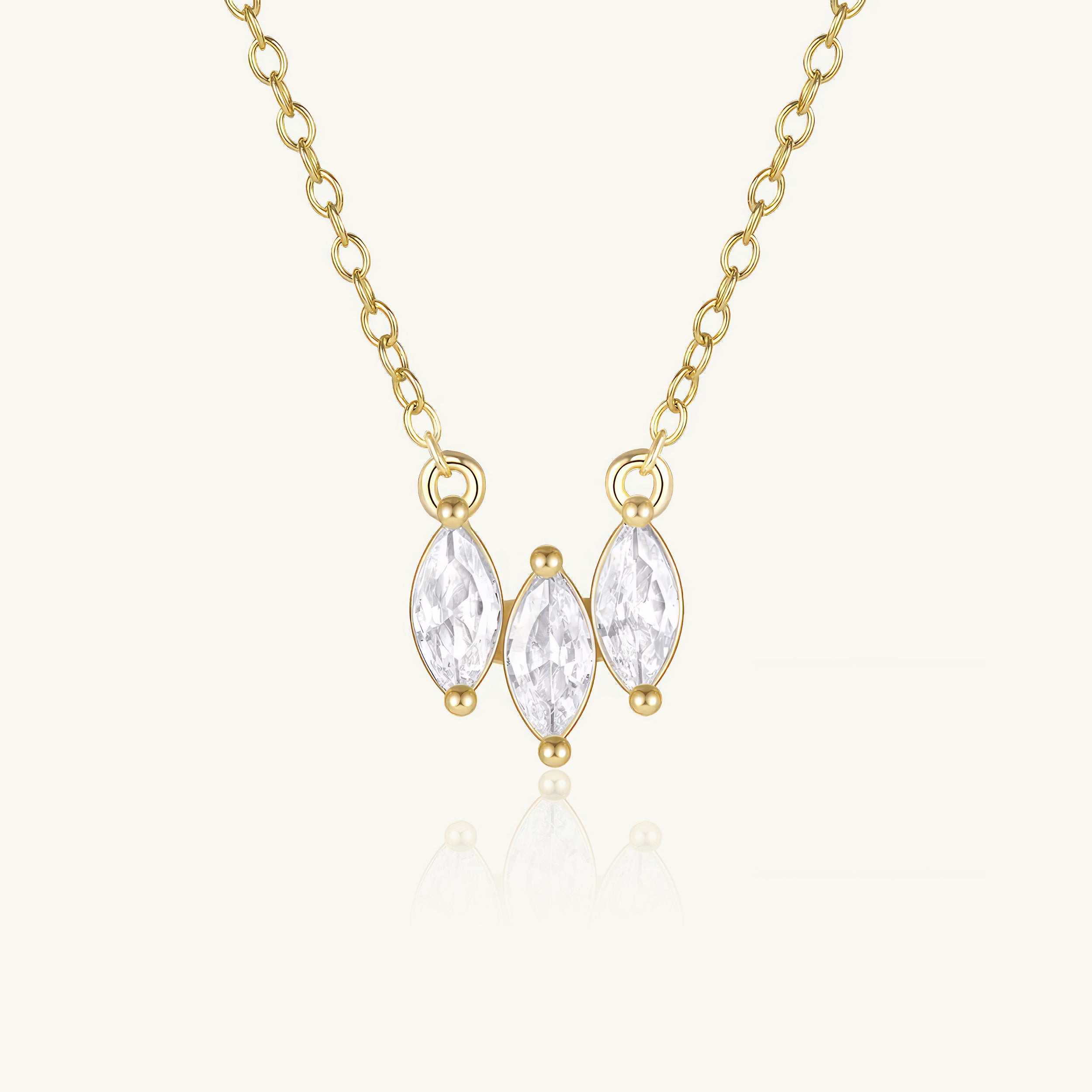 Triple Marquise Necklace