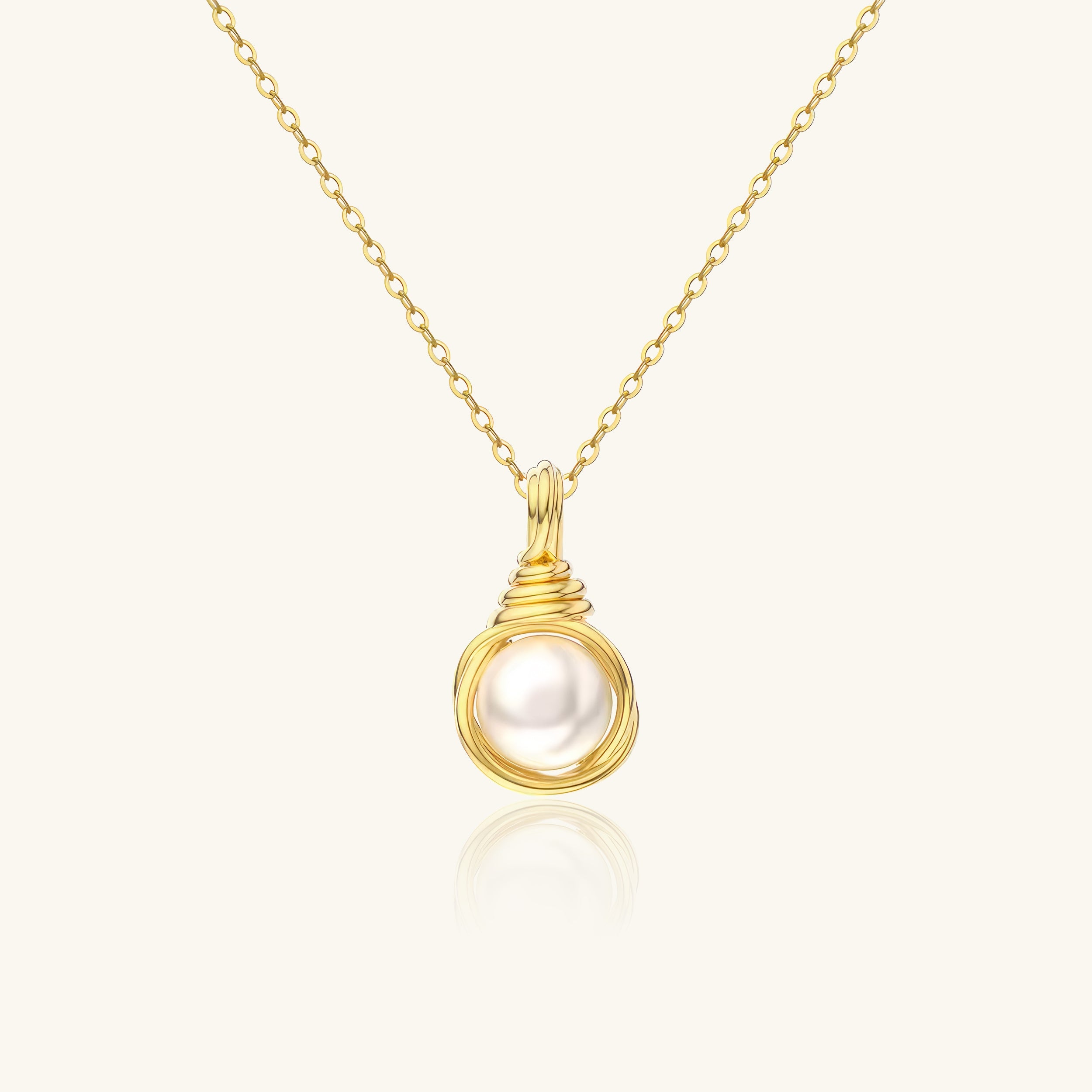 Whirl Pearl Necklace