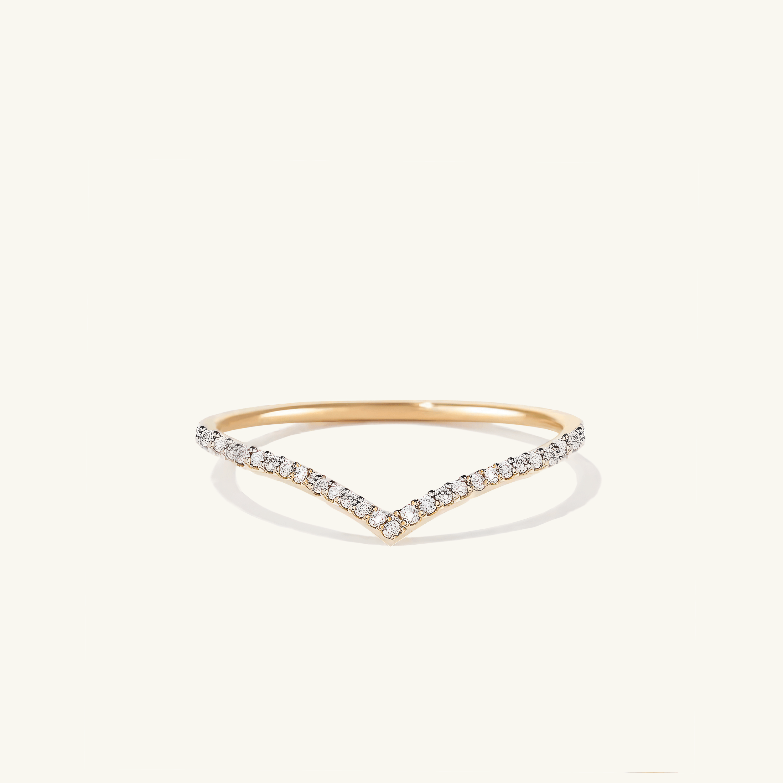 Pavé Wishbone Ring