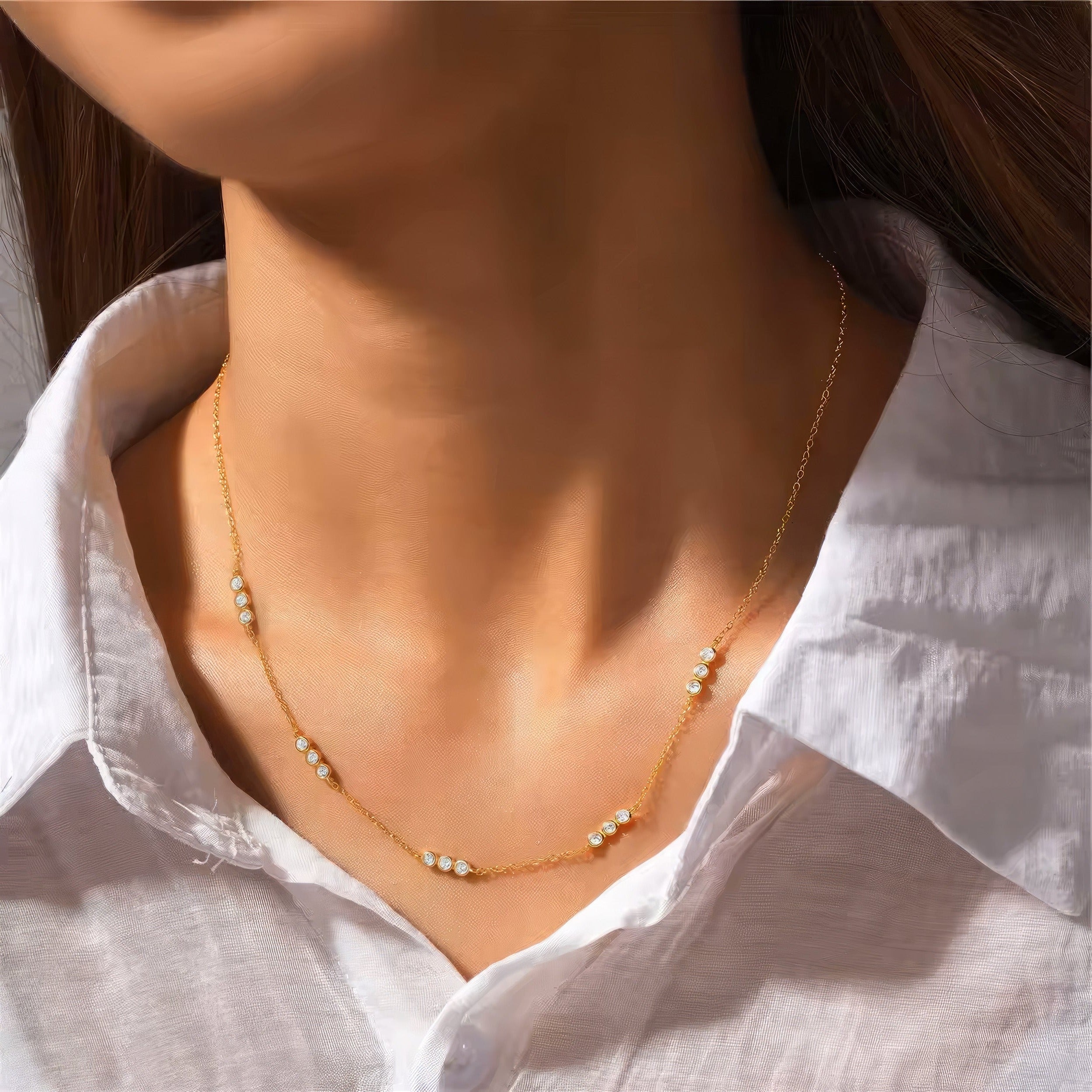 Clustered Station Necklace